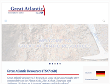 Tablet Screenshot of greatatlanticresources.com